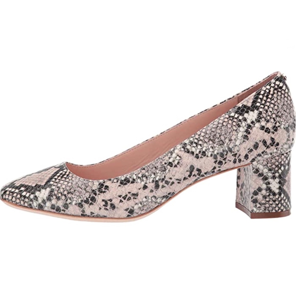 Kate Spade Kylah Pale Vellum Leather Snake Pumps - Picture 7 of 15